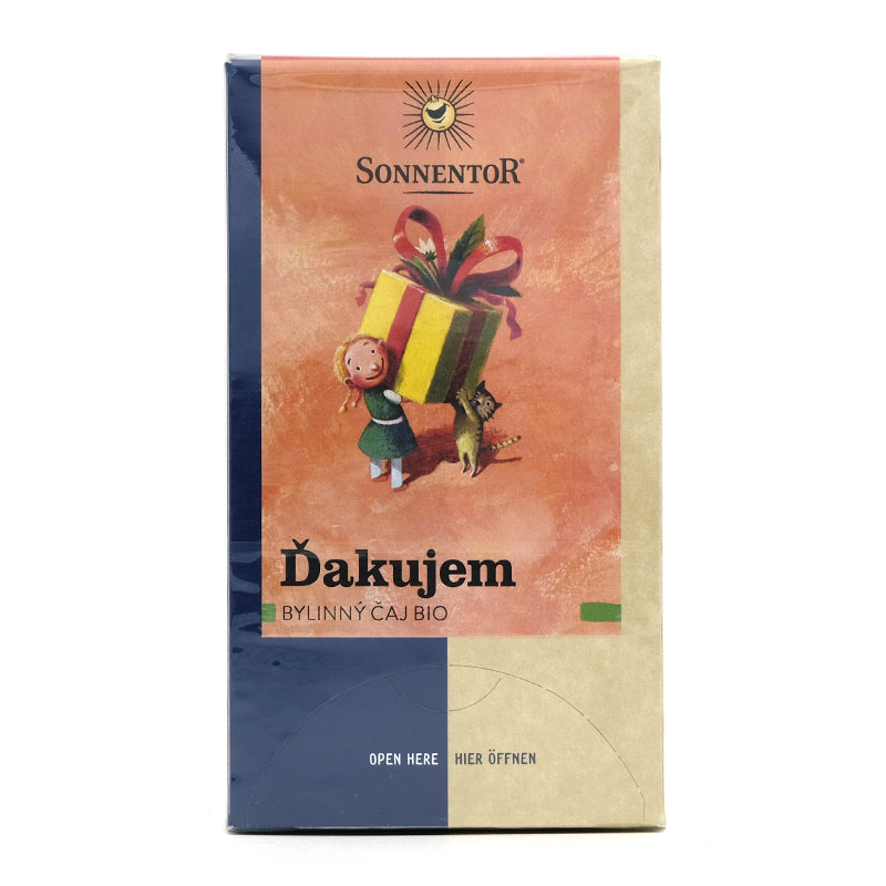 Ďakujem, čaj porciovaný bio 27g Sonnentor