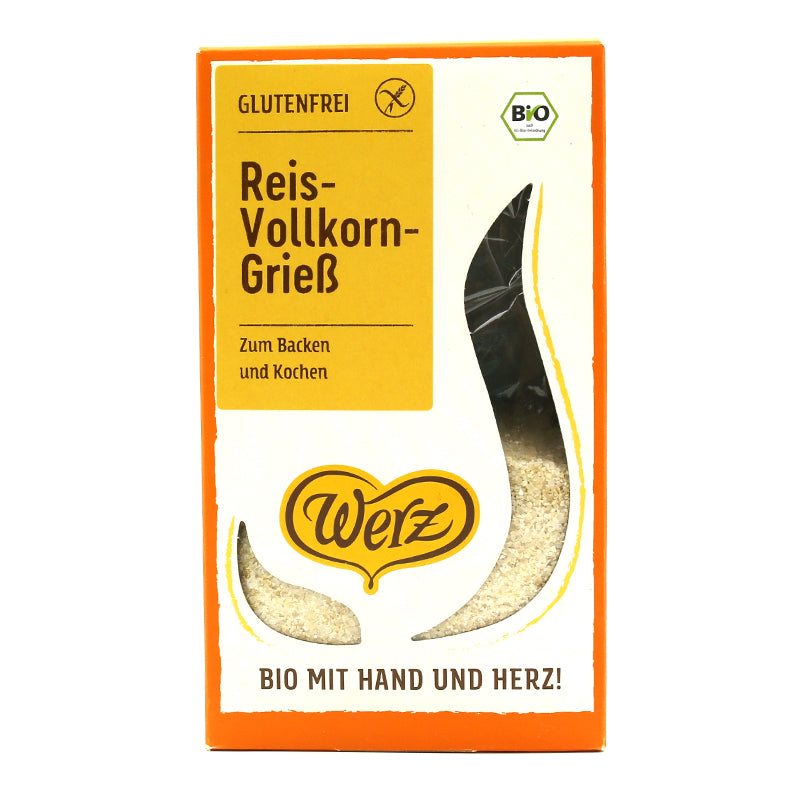 Celozrnná ryžová krupica bio 250g Werz