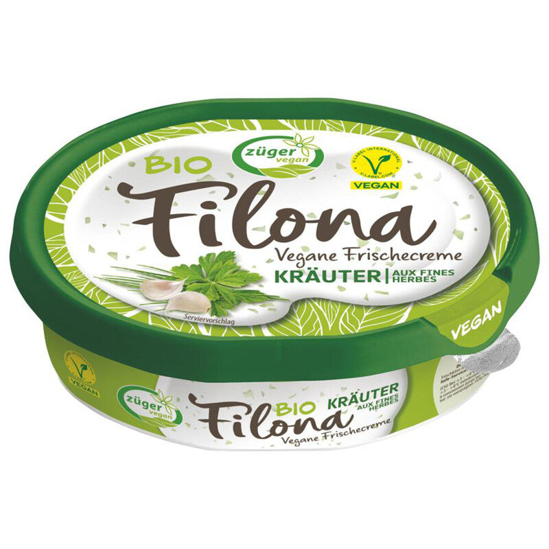 Čerstvá VEGAN smotanová nátierka s bylinkami bio 150 g ZÜGER