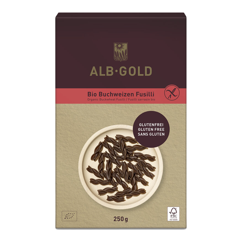Cestoviny fusilli bezlepkové pohánkové bio 250g ALB