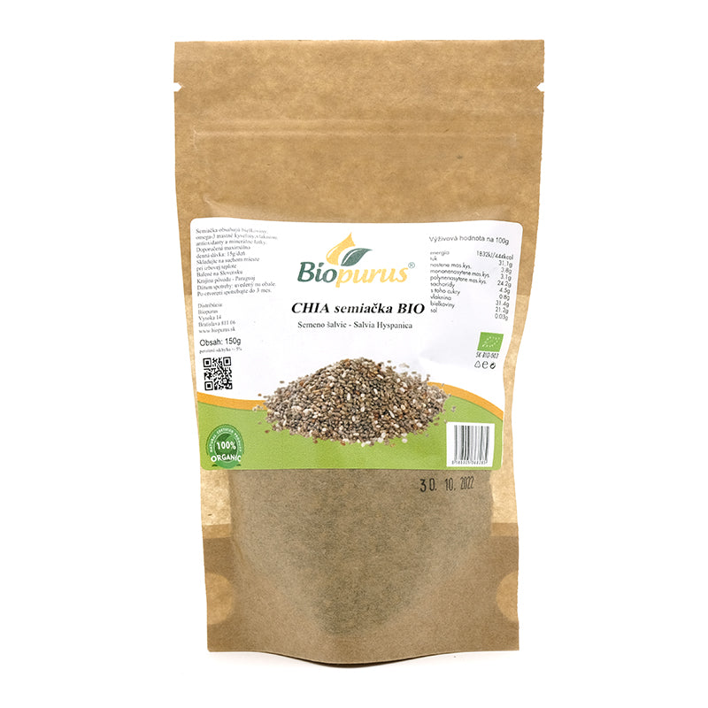 Chia semená bio 150g Biopurus