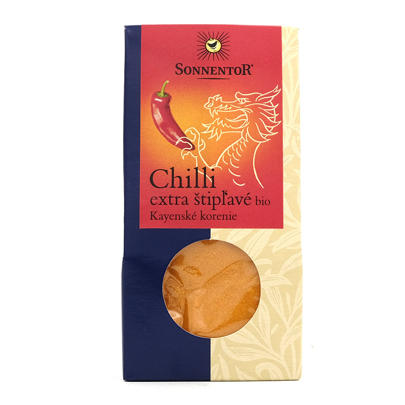 Chilli extra ostré mleté (kajenské korenie) bio 40g Sonnentor