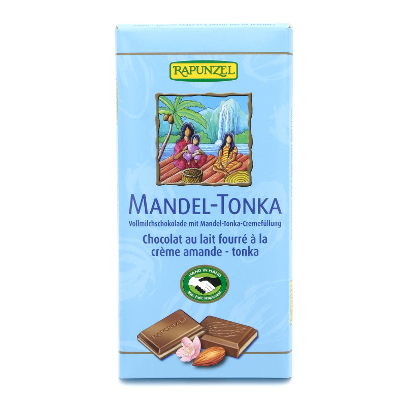 Čokoláda mandle a tonka bio fairtrade 100g Rapunzel