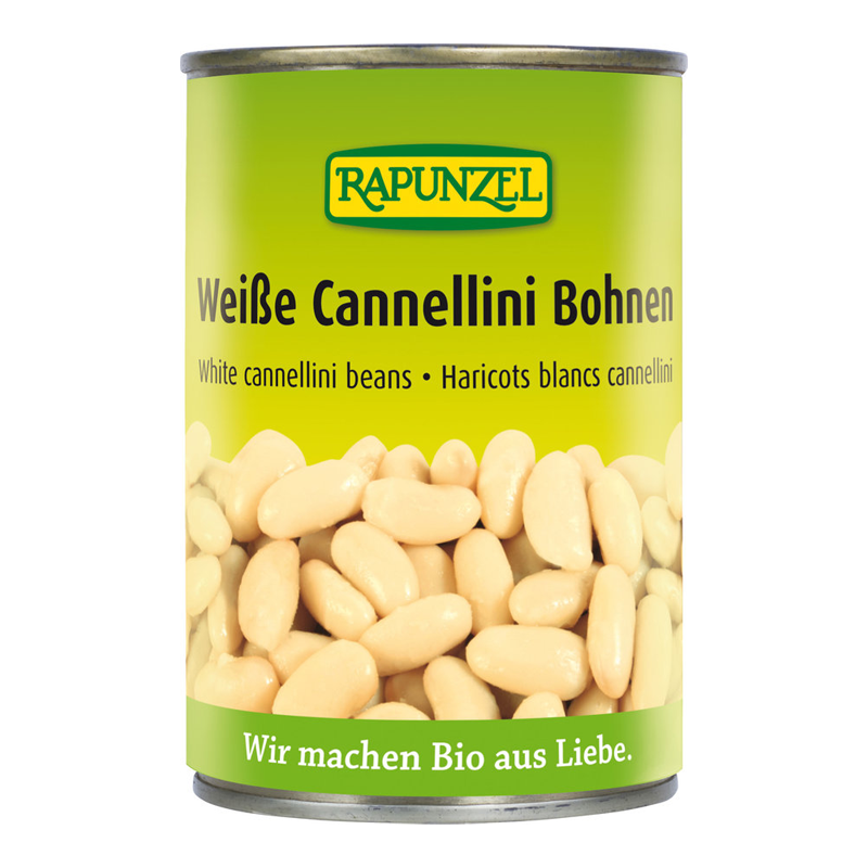 Fazuľa biela cannellini v konzerve bio 400g Rapunzel