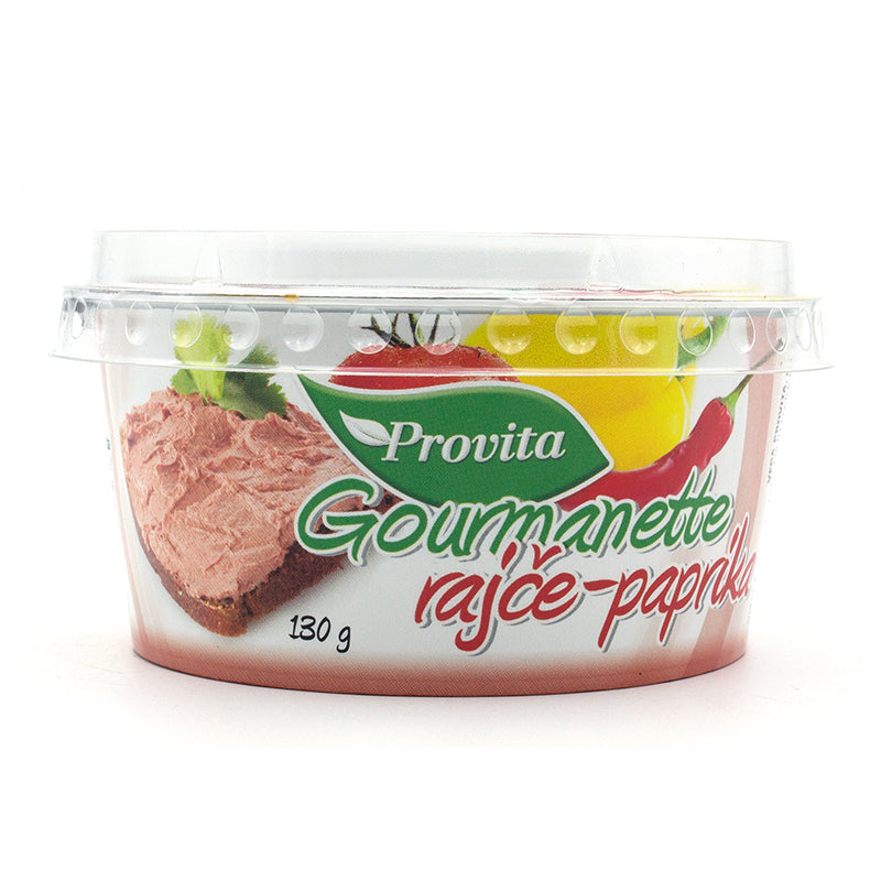 Gourmanette nátierka paradajka, paprika 130g Provita