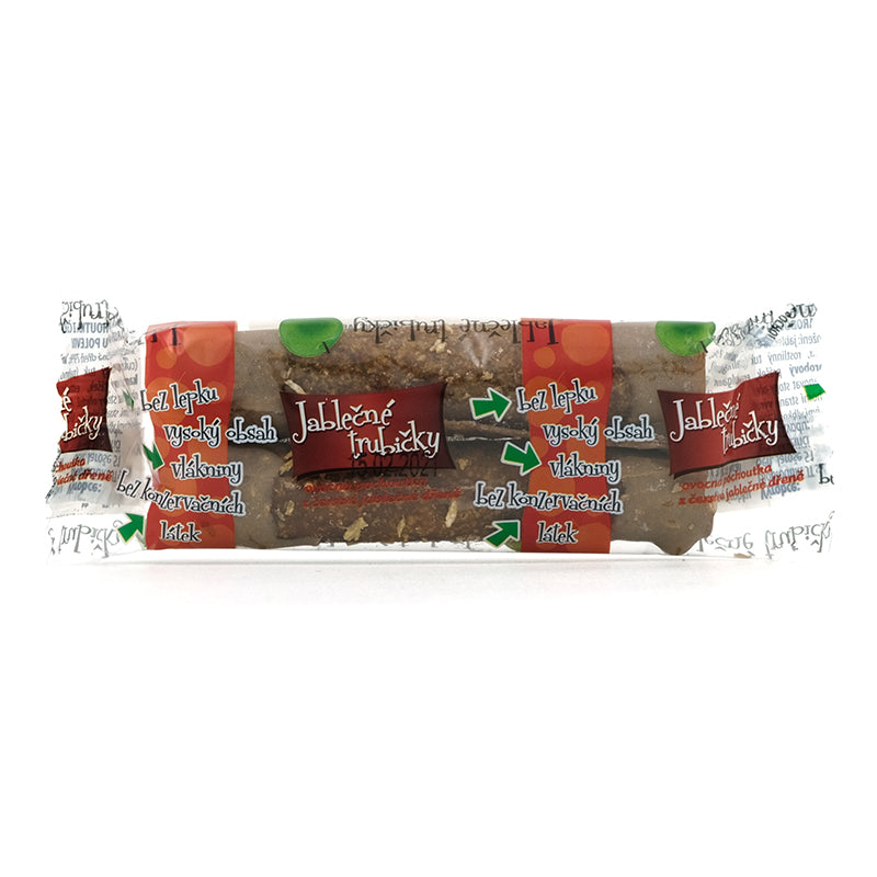 Jablkové trubičky s karobom 24g Trutna