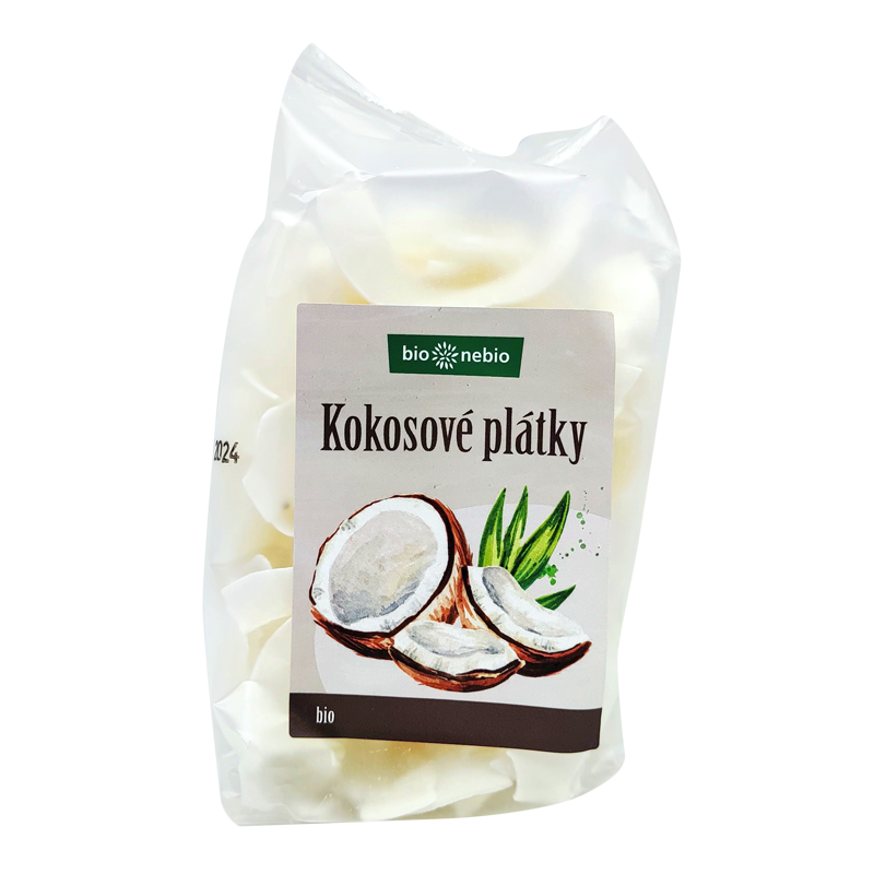 Kokosové plátky bio 100g Bionebio