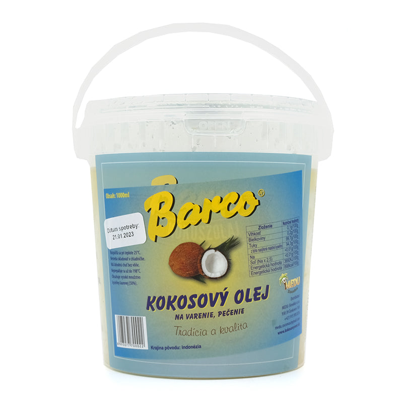 Kokosový olej 1000ml Barco vedro