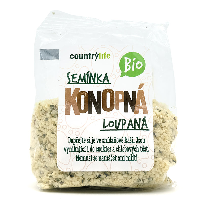 Konopné semená lúpané bio 100g Country Life