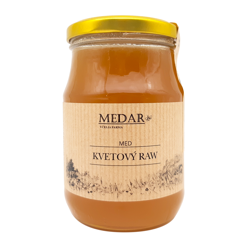 Včelí med kvetový raw 480g Medar