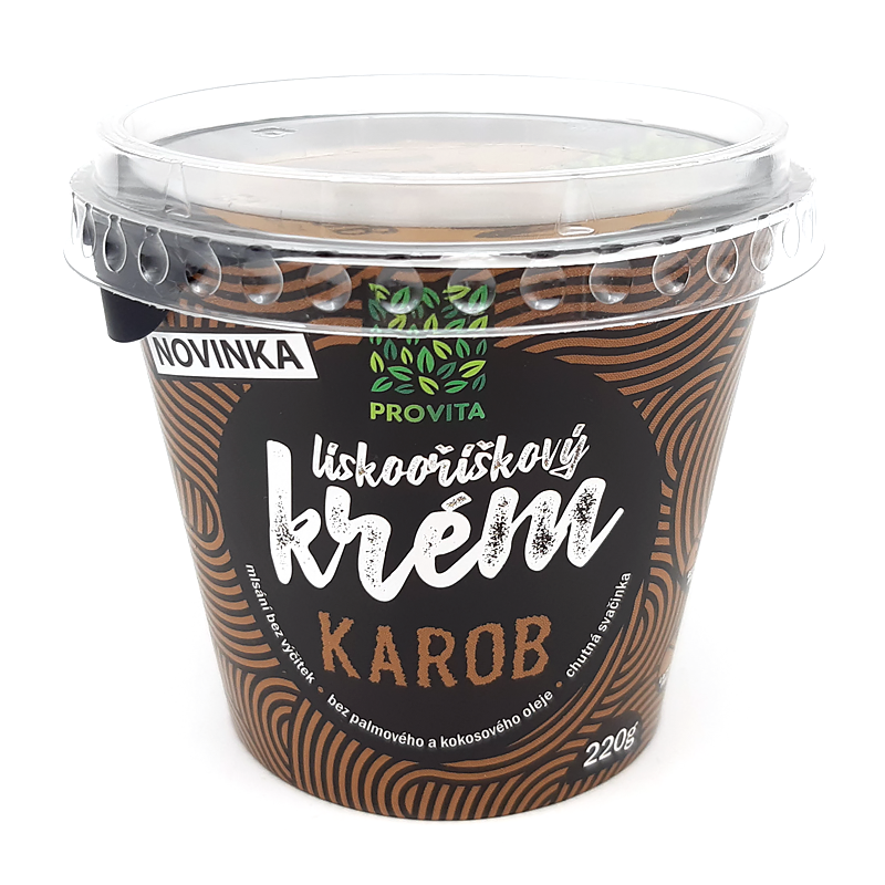 Lieskoorieškový krém karob 220g Provita
