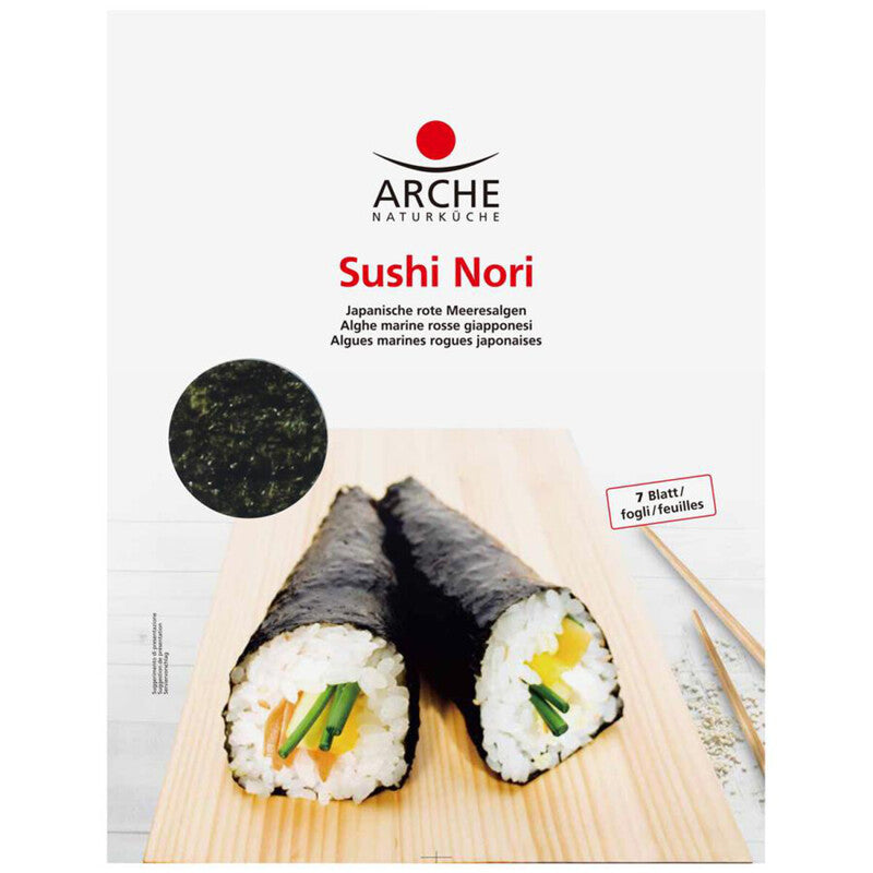 Morské riasy Nori opečené plátky (7ks) na sushi bio 17g Arche