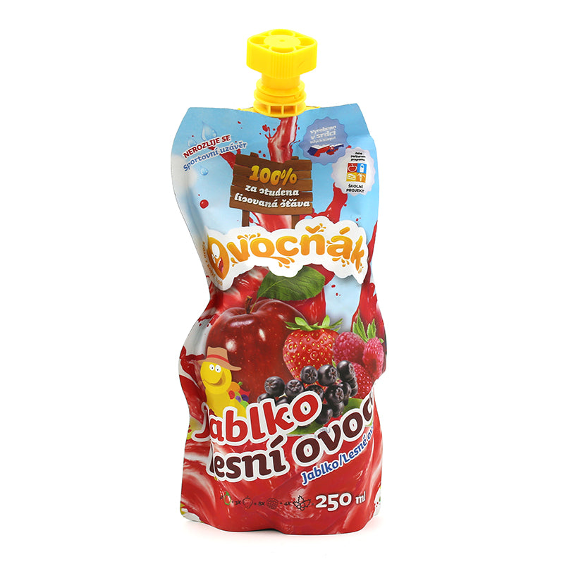 Ovocná šťava jablko, lesné ovocie 250ml Ovocňák