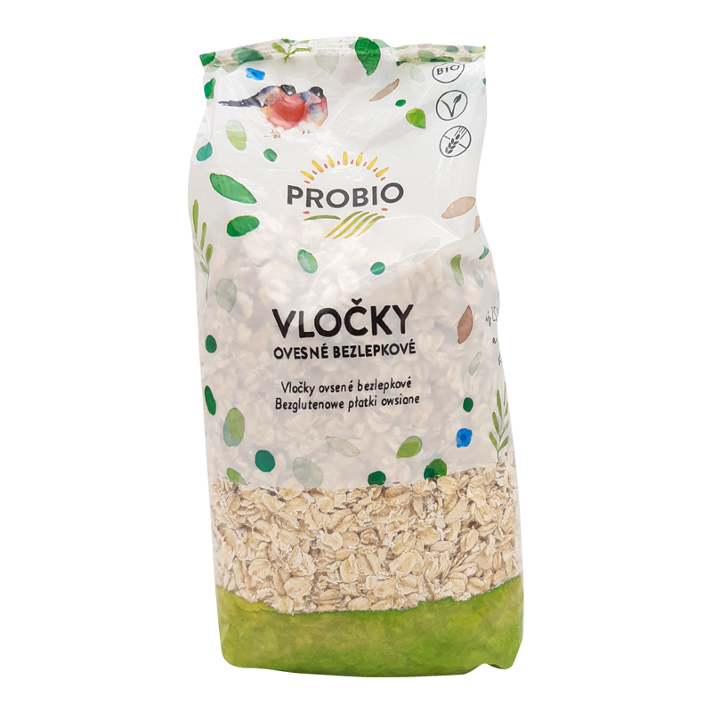 Ovsené vločky bezlepkové bio 500g Probio