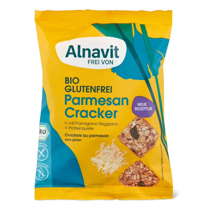 Parmezánové krekry bio 75g Alnavit