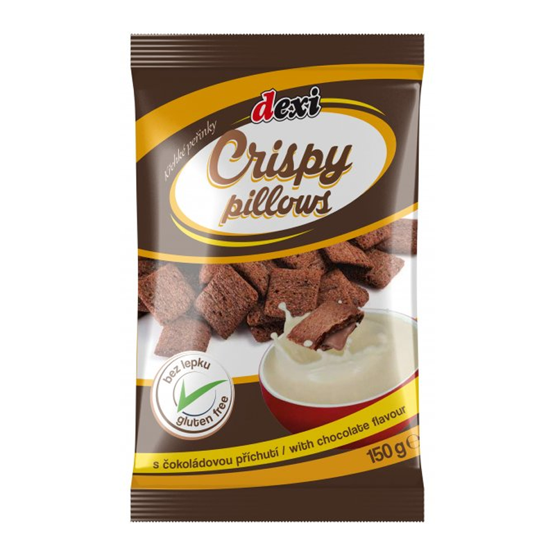 Vankúšiky s čokoládovou náplňou bezlepkové 150g Poex