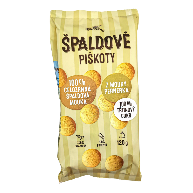 Piškóty špaldové 120g Kávoviny