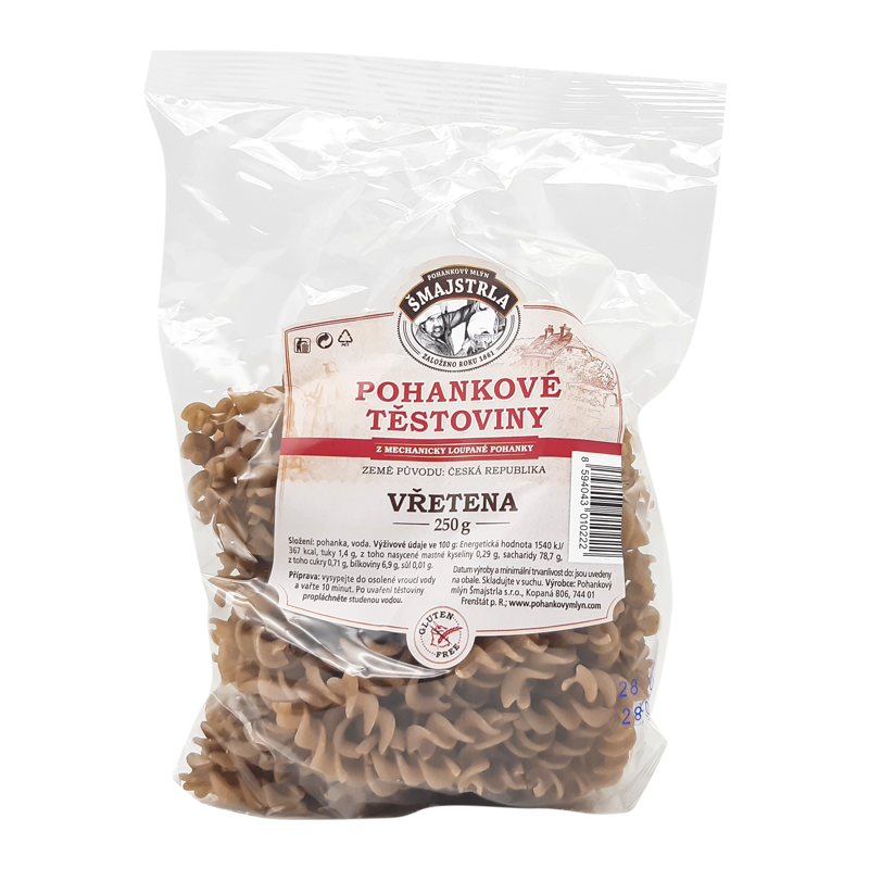 Pohánkové vretená 250g Šmajstrla