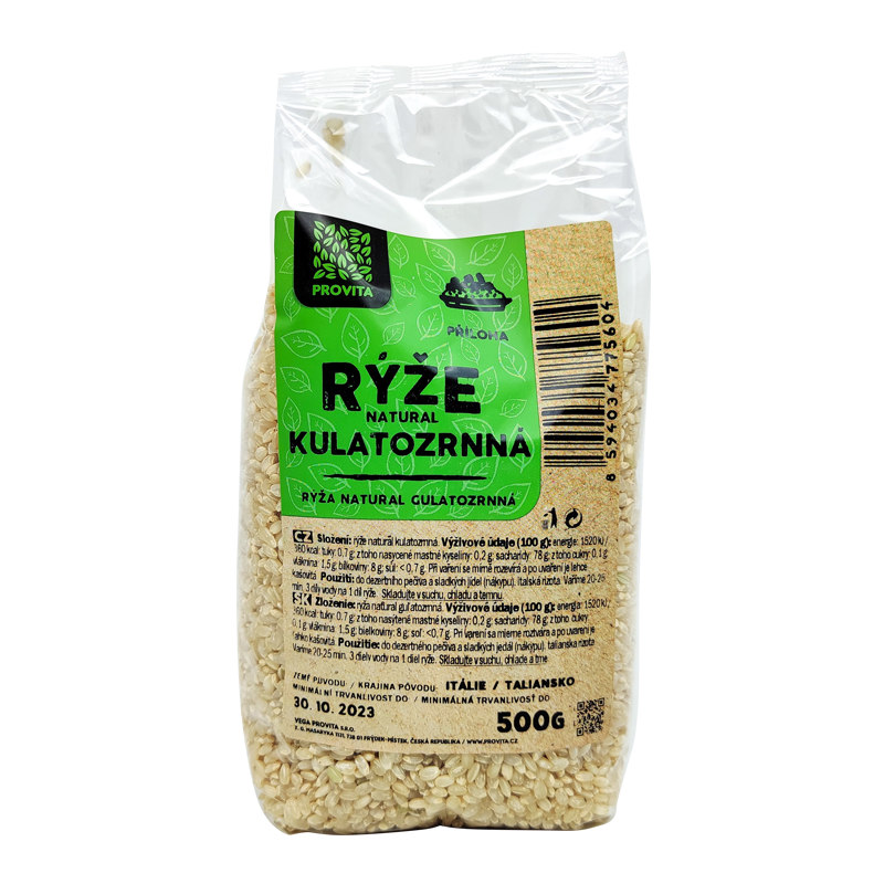 Ryža guľatozrnná natural 500g Provita
