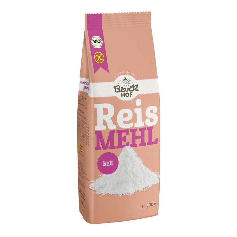 Ryžová múka svetlá bio 500g Bauckchof