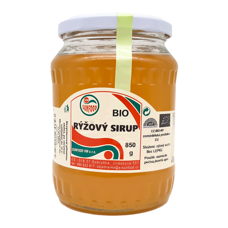 Ryžový sirup bio 850g Sunfood