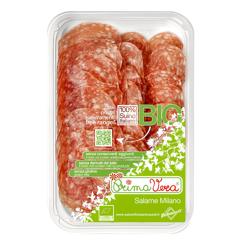 Saláma Milano krájaná bio 70g Prima Vera