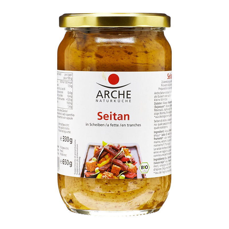 Seitan plátky v skle bio 650g Arche