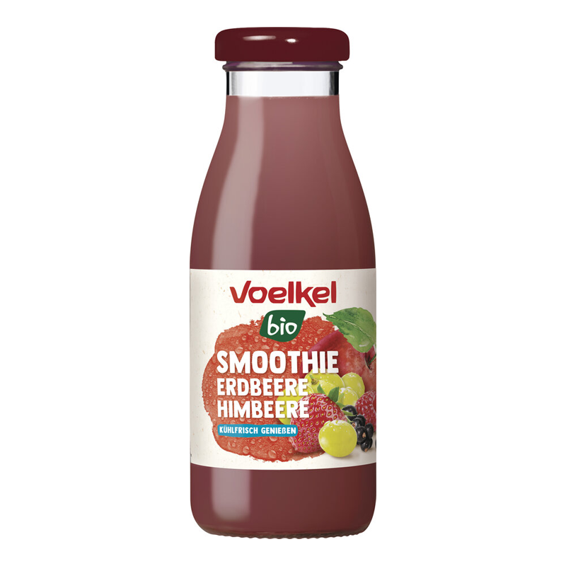 Smoothie jahoda a malina bio 250ml Voelkel