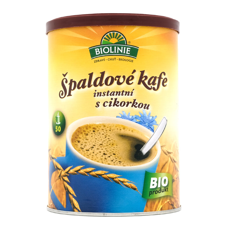 Špaldová káva s cigóriou instantná bio 100g Biolinie