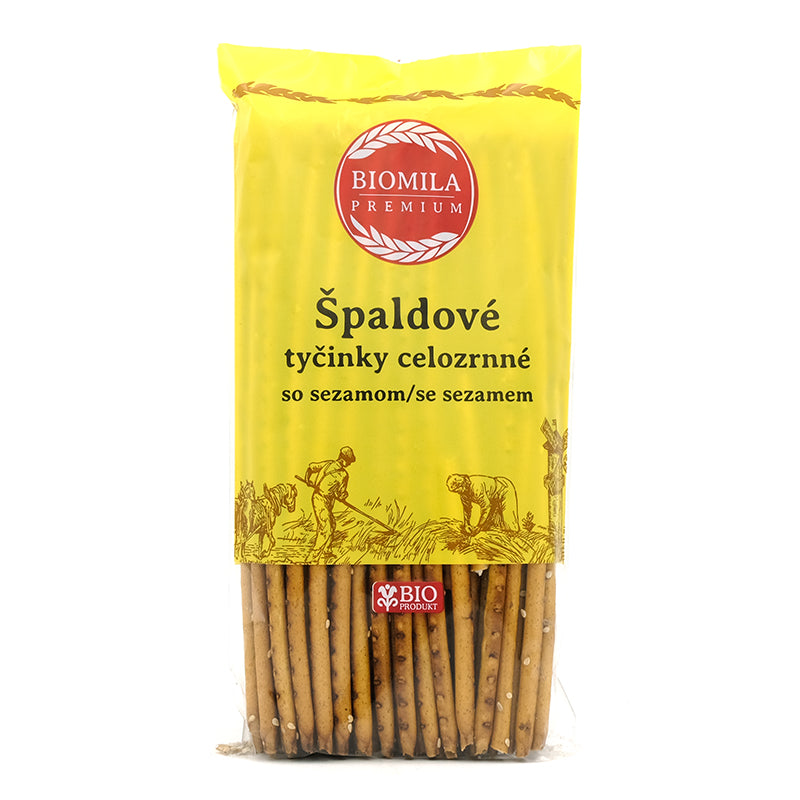 Špaldové tyčinky so sezamom bio 150g Biomila