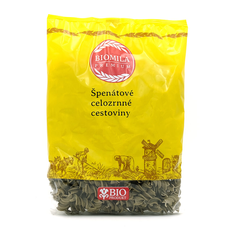Špenátové špirály bio 300g Biomila