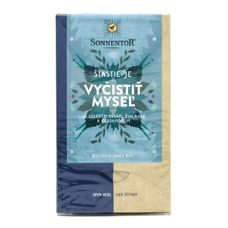 Šťastie je vyčistiť myseľ, čaj porciovaný bio 30,6g Sonnentor