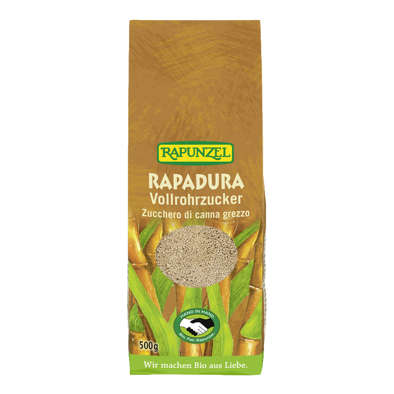 Prírodný trstinový cukor Rapadura bio 500g Rapunzel