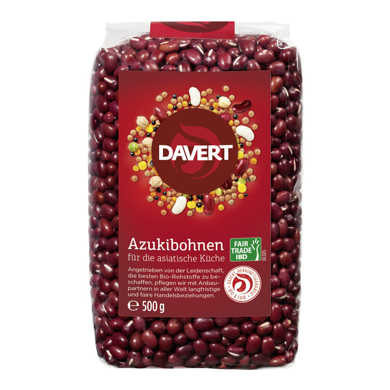 Azuki fazuľa fairtrade bio 500g Davert