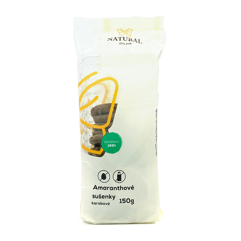 TOP CENA Amarantové sušienky karob 150g Natural Jihlava
