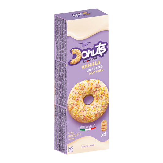 Bezlepkové donuts vanilkové 3ks 111g Tiny Donuts