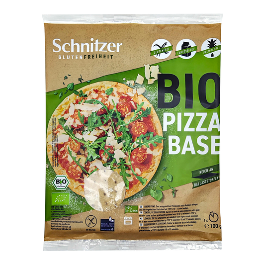Bezlepkový základ na pizzu bio 140g Schnitzer