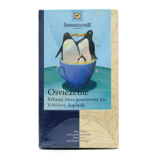 Osvieženie, čaj porciovaný bio 21,6g Sonnentor