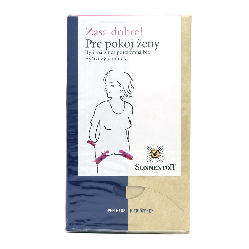Pre pokoj ženy, čaj porciovaný bio 27g Sonnentor