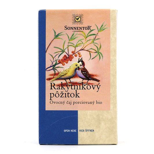 Rakytníkový pôžitok, čaj porciovaný bio 54g Sonnentor