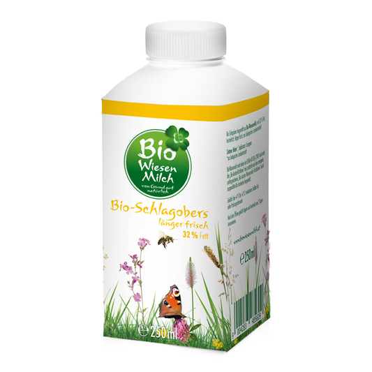 Čerstvá šľahačka 32% bio 250ml Wiesen Milch