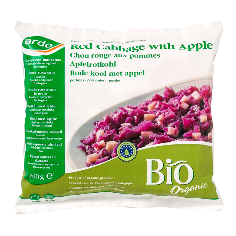 Červená kapusta mrazená bio 600g Ardo