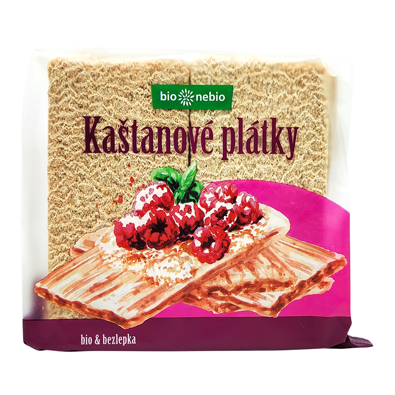 Chrumkavé plátky s gaštanmi bio 100g