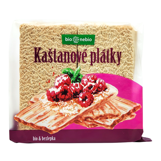 Chrumkavé plátky s gaštanmi bio 100g