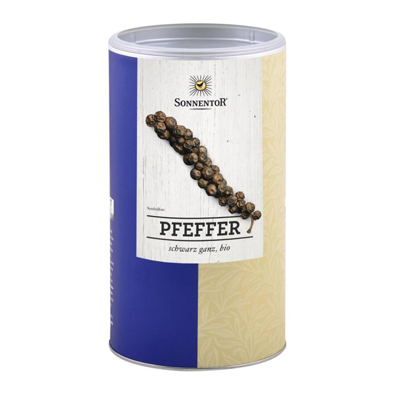 Čierne korenie celé v dóze bio 550g Sonnentor