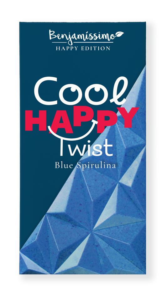 Čokoláda VEGAN  modrá spirulina Happy Edition bio 60g Benjamissimo NEW