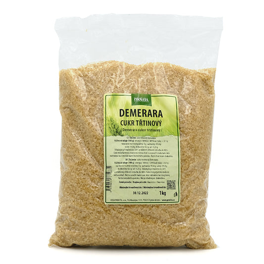 Cukor trstinový Demerara 1000g Provita