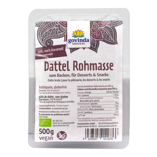 Datľová pasta bio 500g Govinda