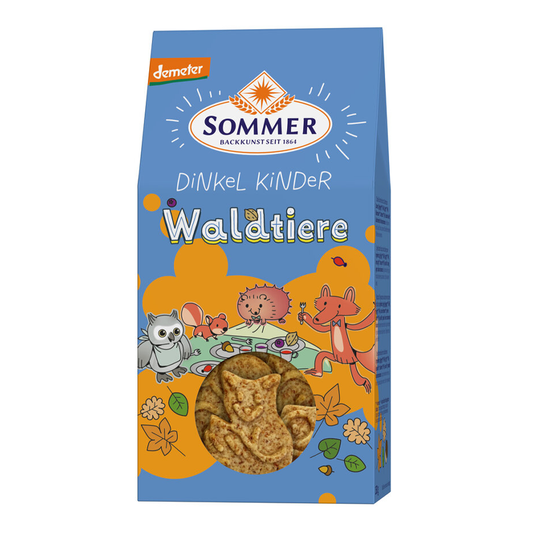 Detské špaldové sušienky lesné zvieratká demeter bio 150g Sommer