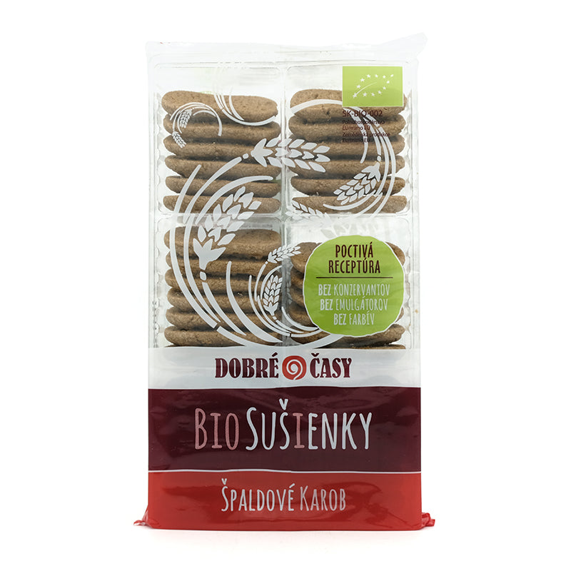 Špaldové sušienky karobové bio 200g Dobré časy